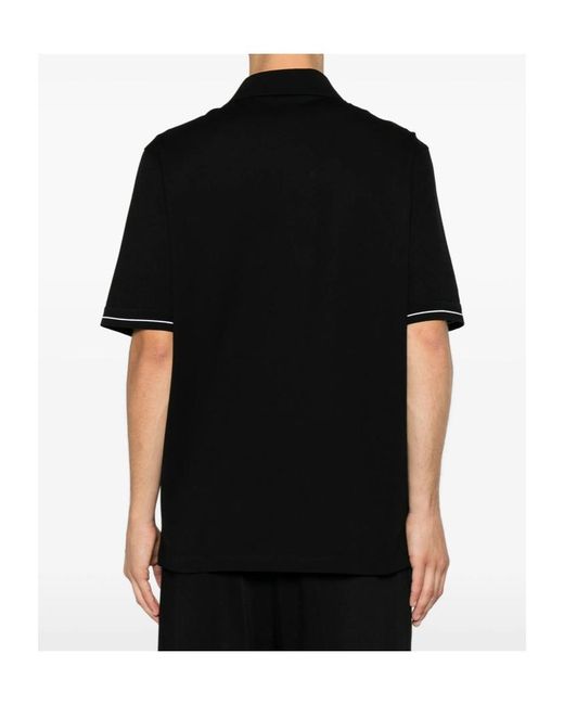 Ferragamo Black Short Sleeve Polo Shirt for men