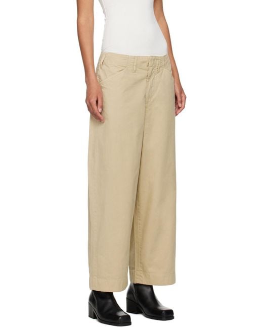 Rag & Bone Natural Belt-Loop Casual Pants
