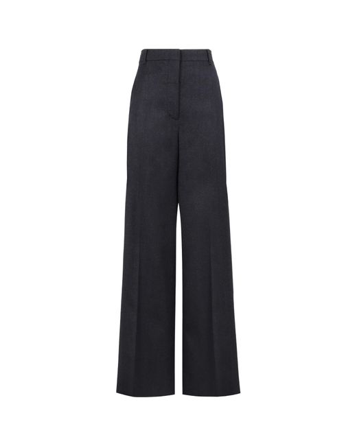 Stella McCartney Blue High-Rise Wide-Leg Pants