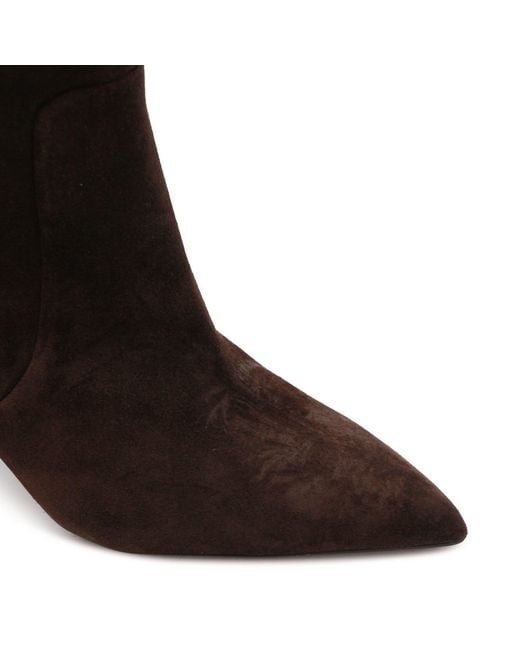 Paris Texas Black Anja Suede Pointed-Toe Boots