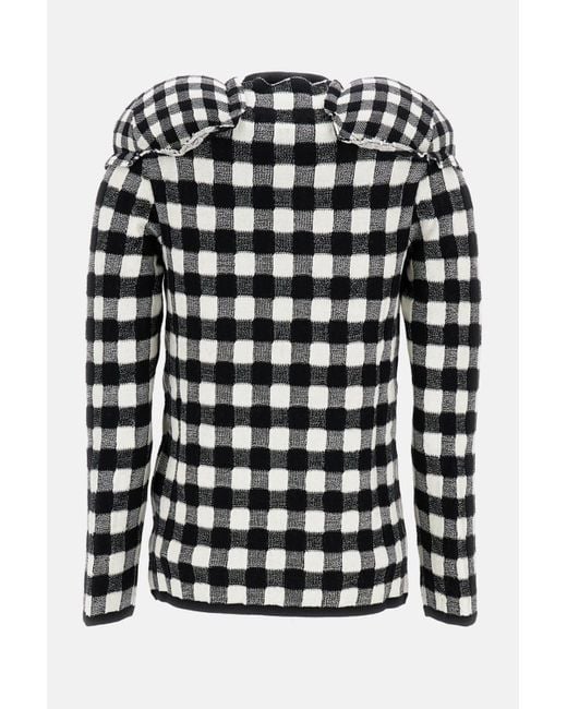 Comme des Garçons Black Plaided Sweater