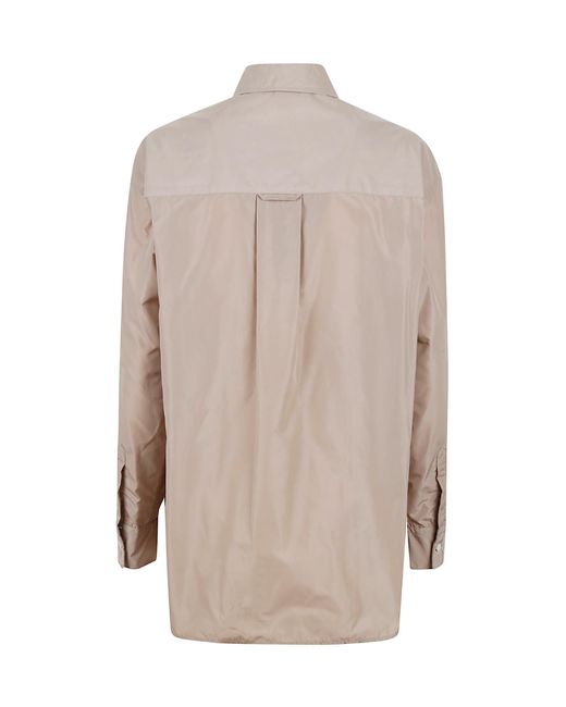 Aspesi Brown Button-Down Collar Shirt