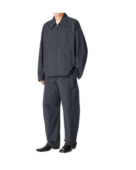Bottega Veneta Blue Resinated Cotton Blouson for men