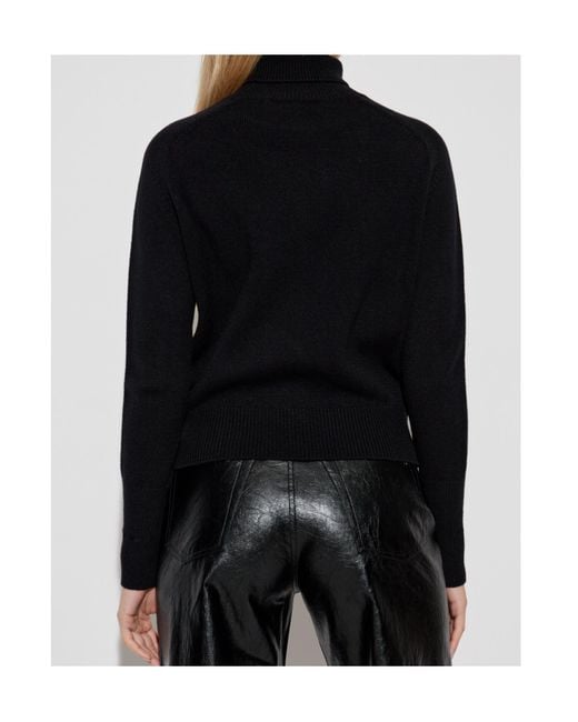 Victoria Beckham Blue Polo Neck Jumper