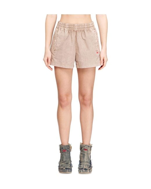 DIESEL Natural S-Unny Oval D Logo Shorts