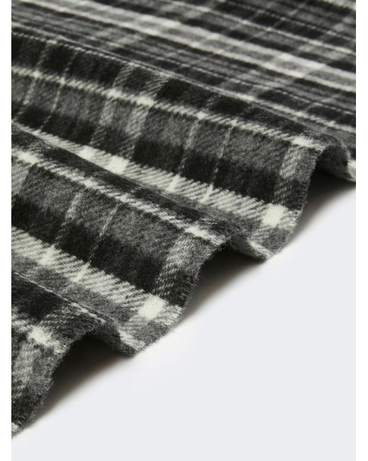 Weekend by Maxmara Black Jacquard Wool-Blend Stole