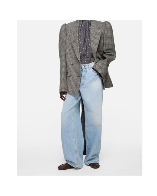 Acne Blue Logo-Patch Jeans for men