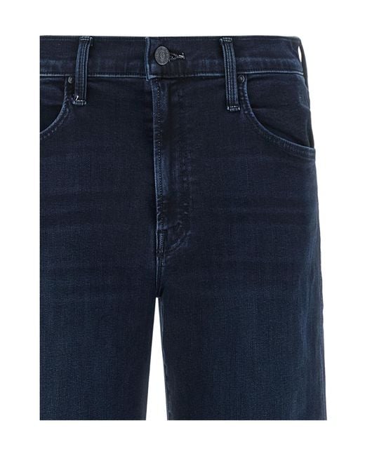 Mother Blue 'The Mid Rise Rambler Zip Ankle' Jeans