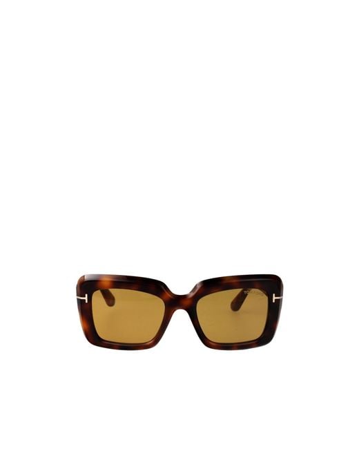 Tom Ford Multicolor Eyewear Leila Square-Frame Sunglasses