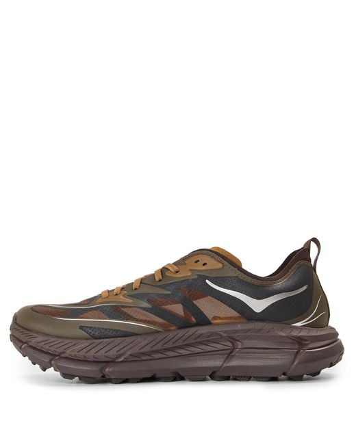 Hoka One One Brown Slip-Resistant And Wear-Resistant Running Shoes for men