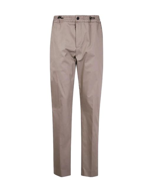 PT01 Gray Logo Casual Pants for men