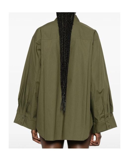 Frankie Shop Green Long-Sleeved Shirt