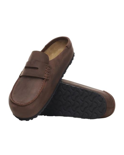 Birkenstock Brown Naples 2.0 Slip-On Loafers for men