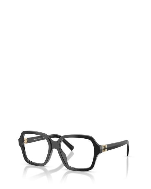 Miu Miu Black Eyewear Square Frame Glasses