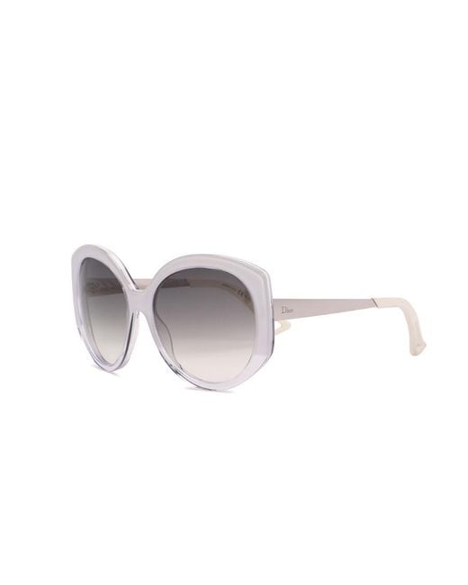 Dior White Logo Sunglasses