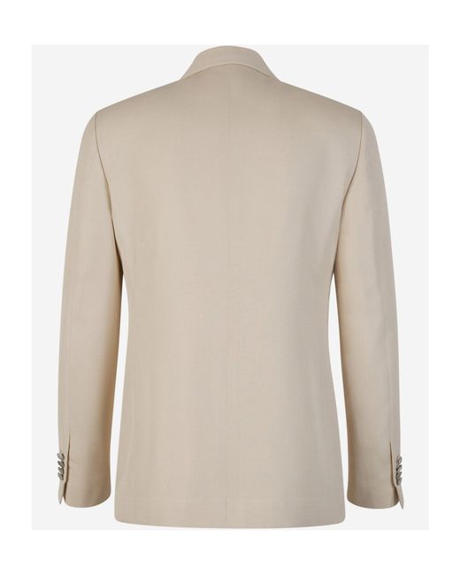 Lardini Natural Buttoned Single-Breasted Blazer for men