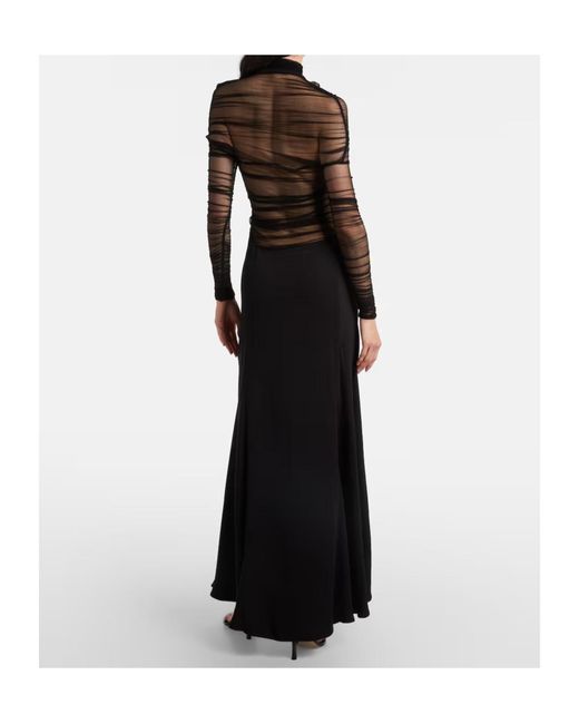 Christopher Esber Black Semi-Transparent Design Dress