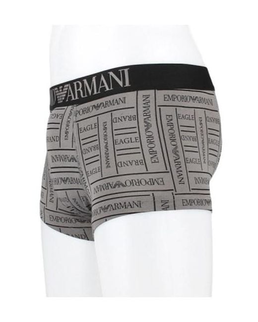 Emporio Armani Gray Logo Underwear for men