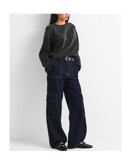 Ganni Black Long Sleeve T-Shirt