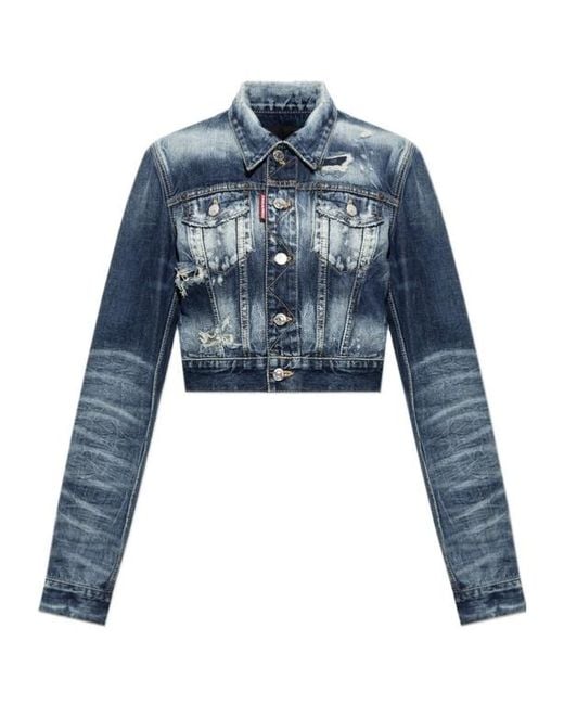 DSquared² Blue Brando Classic Dean Jean Jacket