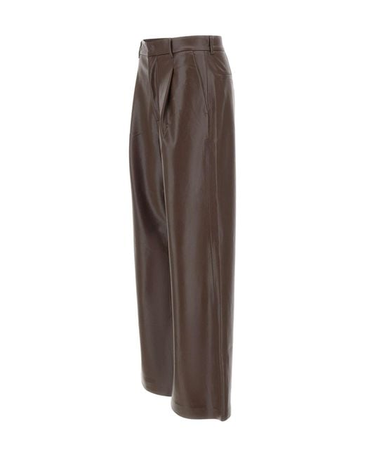ANDAMANE Brown Casual Trousers With Belt Loops