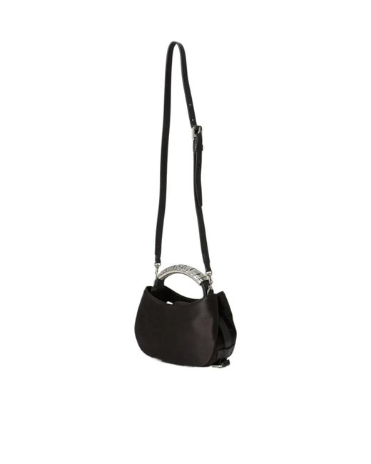 Moschino Black Adjustable Strap Shoulder Bag