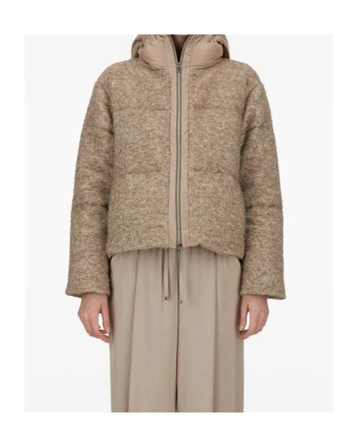 Herno Brown Long-Sleeved Down Jacket