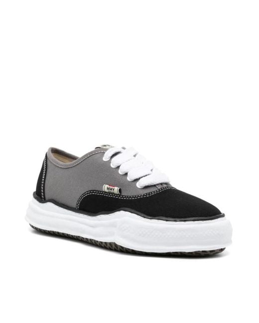 Maison Mihara Yasuhiro Black Round Head Low-Cut Casual Shoes for men
