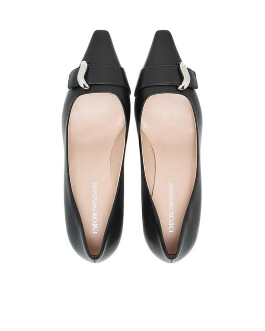 Emporio Armani Multicolor Buckle-Detail Pointed-Toe Pumps