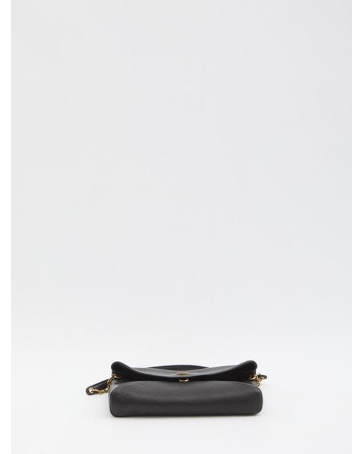 Saint Laurent Black Cassandre Chain Pouch