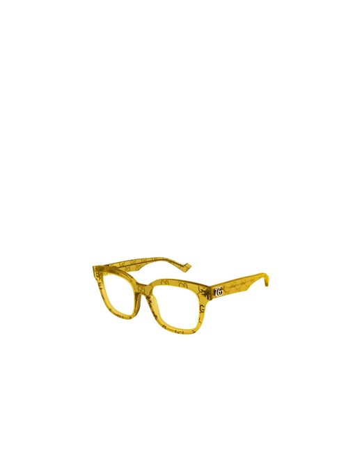Gucci Metallic Eyewear Logo-Detail Glasses And Frames