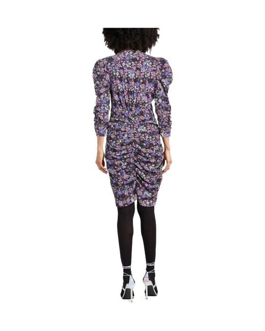 Isabel Marant Blue Slimfit Floralprint Dress