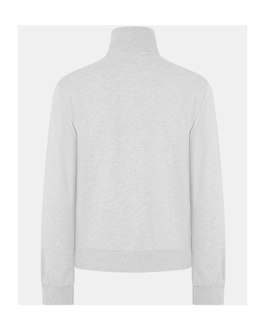 Gucci White Full-Zip Fleece Sweatshirt for men