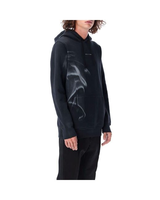 1017 ALYX 9SM Blue Logo-Print Wave Hoodie for men