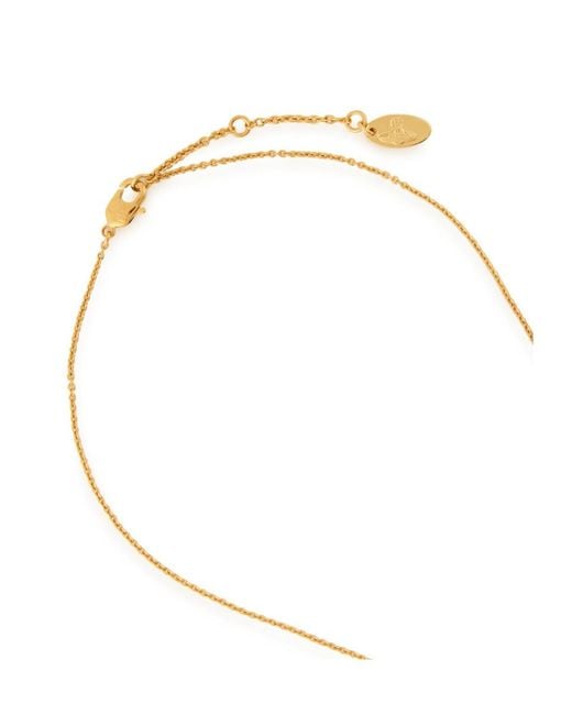 Vivienne Westwood Metallic Crystal-Embellished Heart Necklace