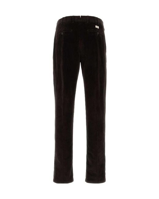 Pt Pantaloni Black Logo-Patch Trousers for men