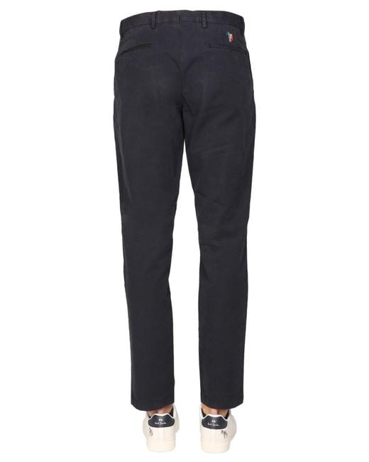Paul Smith Blue Ps Paul Smith Mid-Fit Zebra Chinos for men