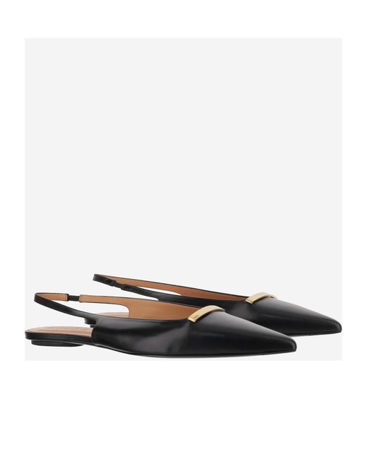 Tod's Black Slingback Ballet Shoes