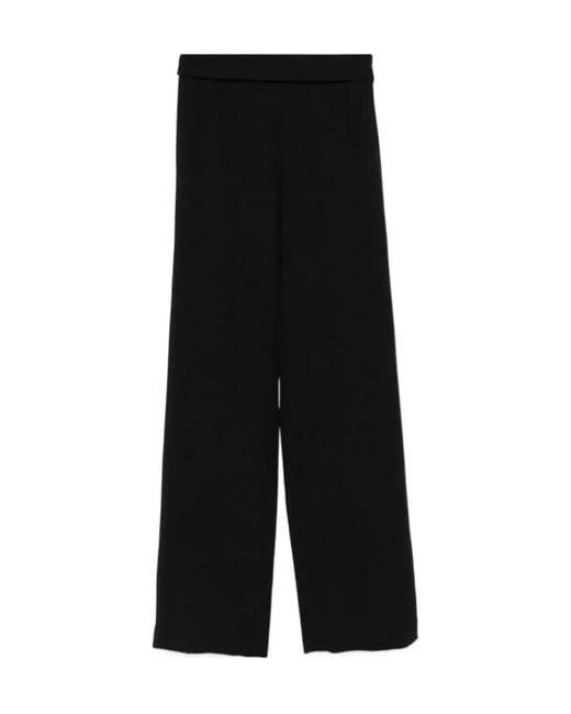 Dries Van Noten Black Elastic Waist Casual Pants