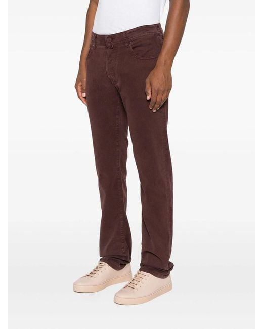 Jacob Cohen Brown Multi-Pocket Casual Pants for men
