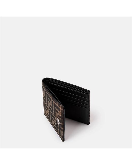 Fendi Black Jacquard Billfold for men