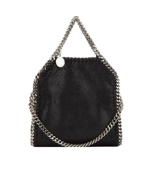 Stella McCartney Black Falabella Tiny Tote Bag
