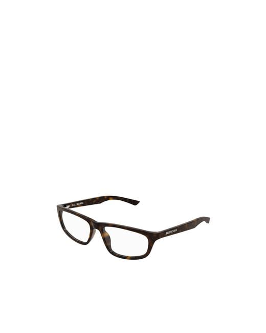 Balenciaga White Eyewear Rectangular Glasses And Frames for men