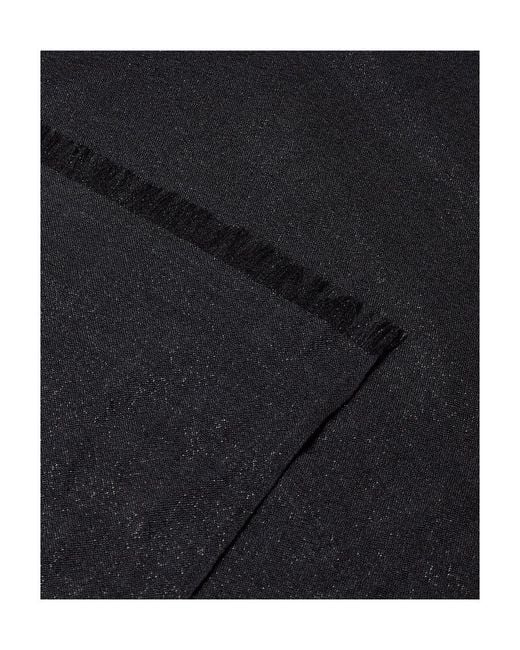Brunello Cucinelli Black Sparkled Scarf