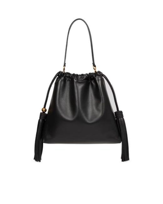 Etro Black Kalispera Tassel Shoulder Bag