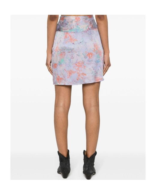 IRO Multicolor Printed Midi Skirt