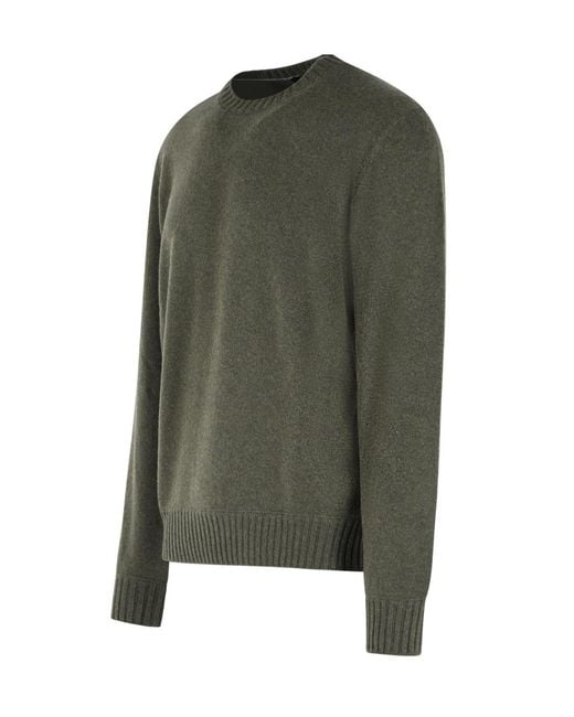 Gran Sasso Green Crew-Neck Sweater for men
