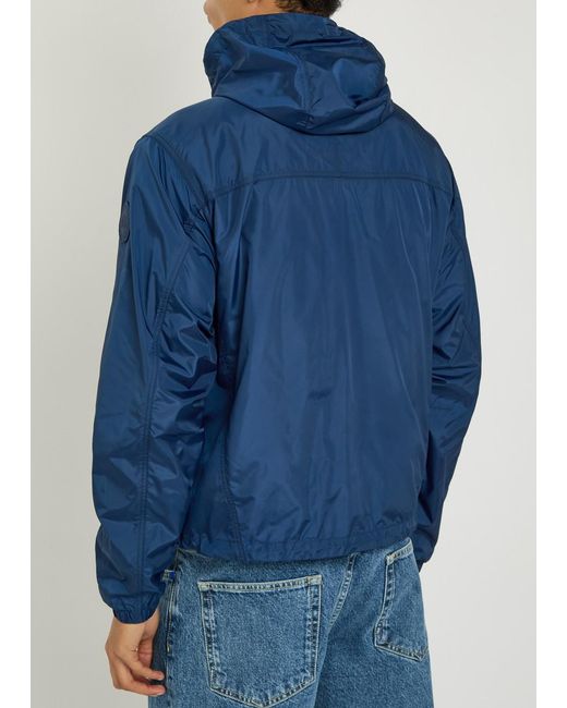 Canada Goose Blue Drift Hooded Logo-Appliquéd Shell Jacket for men