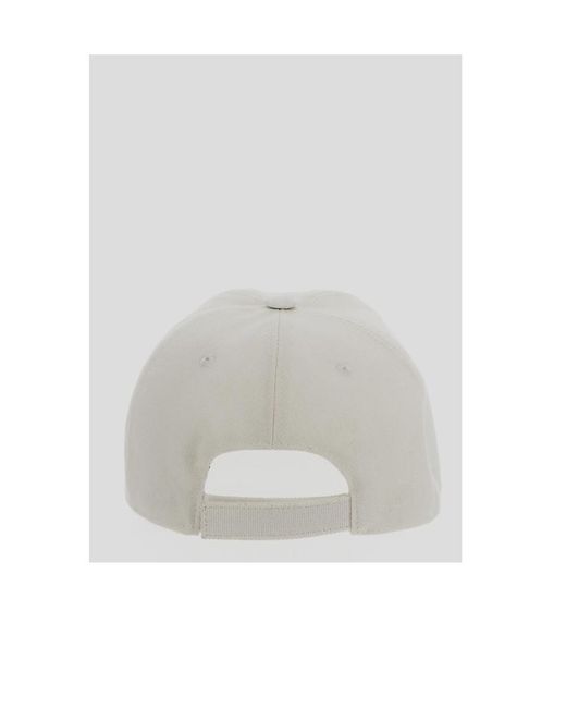 Stella McCartney White Logo Embroidered Baseball Cap