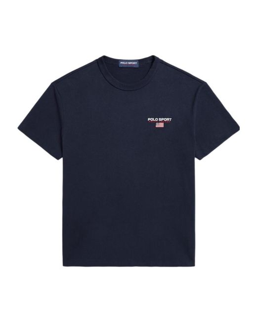 Polo Ralph Lauren Blue Logo Crew Neck T-Shirt for men